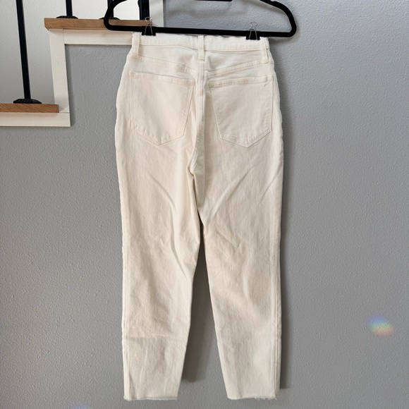 Madewell Women's Straight Leg Cream Jeans “The Mom Jean” - Picture 4 of 11